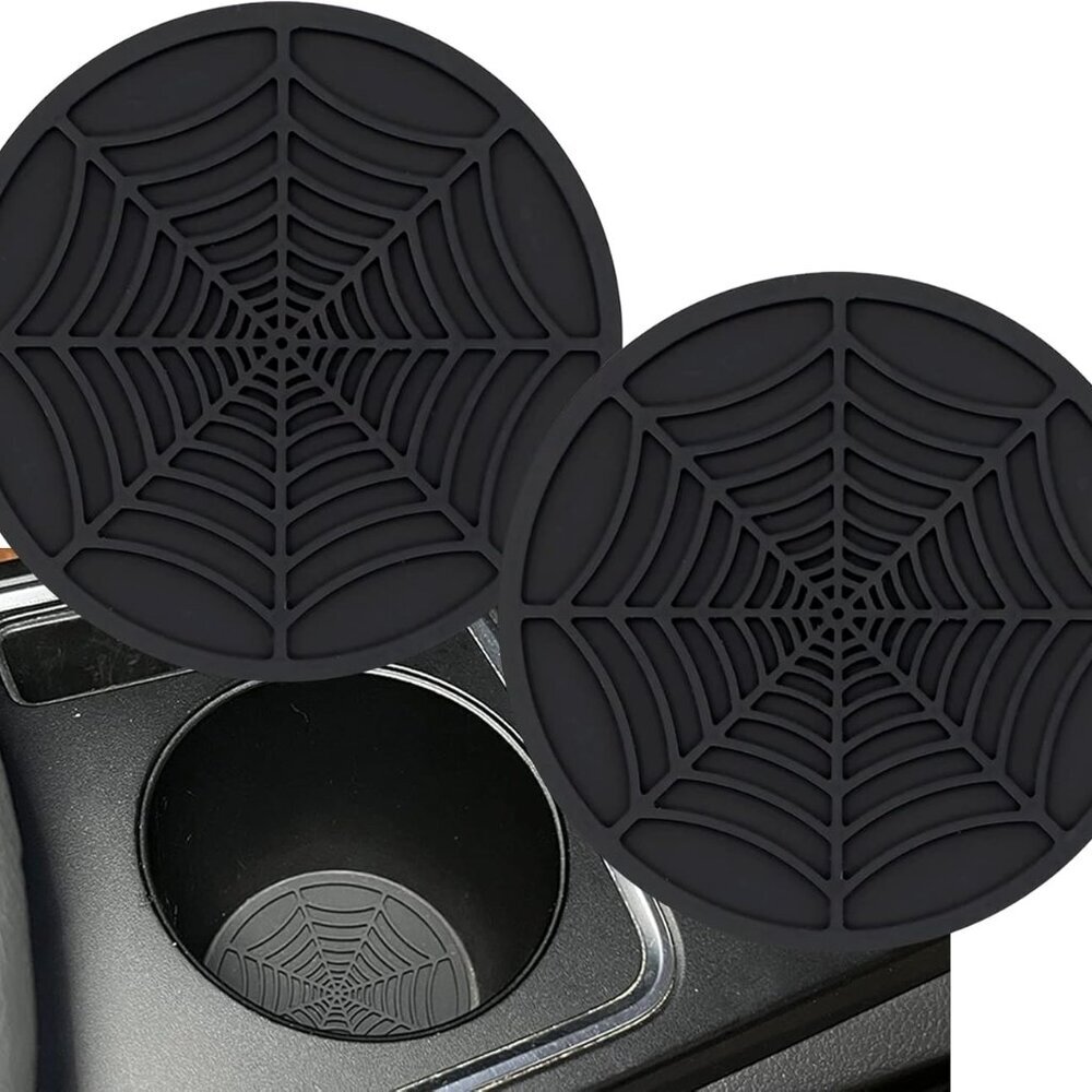 Car Cup Holder Coaster, 2 Pack Universal Auto Anti Slip Cup Holder Insert Orname